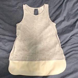 Jcrew grey and white top